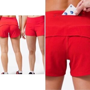 LULULEMON SPEED UP HR SHORTS HOT HEAT